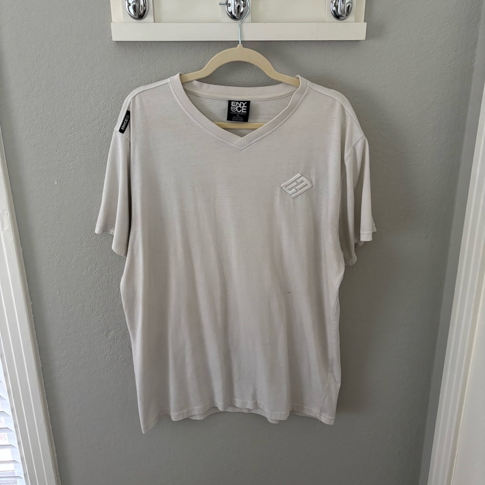Men’s Enyce White V-Neck Tee